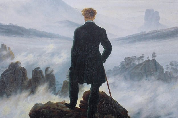 El caminante sobre el mar de nubes, Caspar David Friedrich